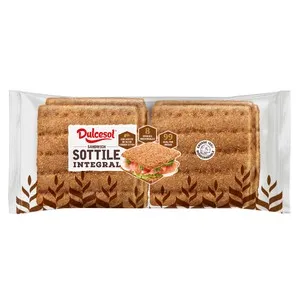 DULCESOL Pan sándwich integral sottile 8 uds. 310 g.