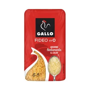GALLO Nº 0 Pasta fideo 450 g.