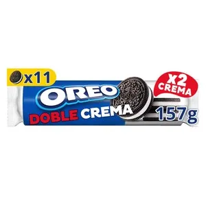 OREO Galletas de cacao con relleno doble de crema de vainilla 157 g.
