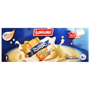 BANDAMA Galleta tostada con crema 200 g.