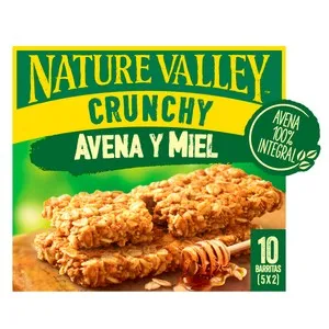 NATURE VALLEY Barritas de cereal avena y miel 210 g.