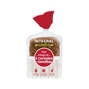 BIOGRAN Pan integral con 5 cereales y semillas 400 g.