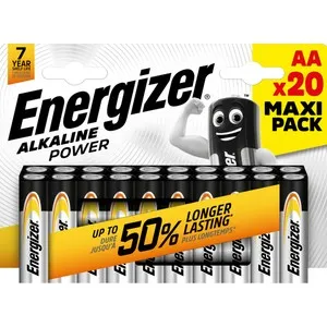 Pack de 20 pilas AA Alkaline Power LR6 ENERGIZER.