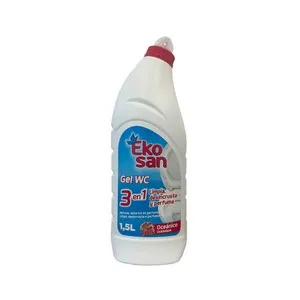EKOSAN Oceánico Gel para el WC, 3 en 1 limpia, desincrusta y perfuma, 1,5 l.