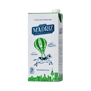 MADRIZ Leche de vaca semidesnatada de origen 100% madrileña 1 l.