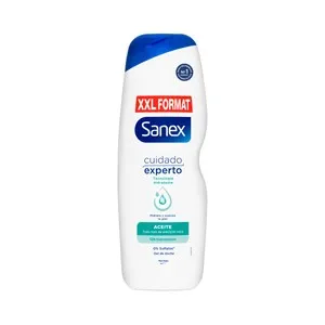 SANEX Cuidado experto aceite Gel hidratante para baño o ducha, para pieles secas 850 ml.