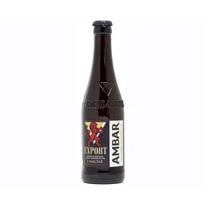 AMBAR EXPORT Cerveza tostada botella de 33 cl.