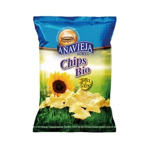AÑAVIEJA Patatas fritas con aceite de girasol, ecológicas, 125 g.