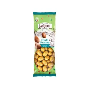 JACQUOT Surtido de huevos de Pascua de chocolate con leche relleno de praliné 594 g.