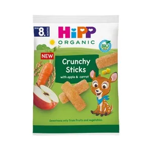 HIPP Biológico Snacks crujientes con manzana y zanahoria, a partir de 8 meses 30 g.