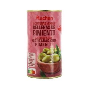 PRODUCTO ALCAMPO Aceitunas rellenas de pimiento lata de 150 g.