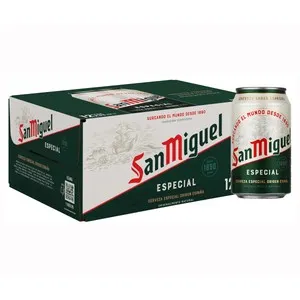 SAN MIGUEL Cervezas pack de 12 latas de 33 cl.