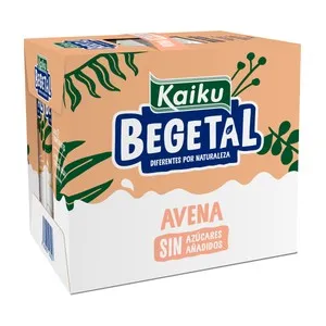 KAIKU Bebida de avena sin azúcares añadidos Begetal 6 x 1 l.