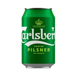 CARLSBERG Cerveza tipo pilsner lata de 33 cl.
