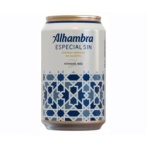 ALHAMBRA Cerveza sin alcohol lata de 33 centilitros