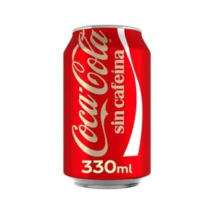 COCA COLA Refresco de cola sin cafeína lata de 330ml