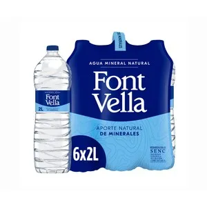 FONT VELLA Agua mineral pack 6 uds.x 2 l.
