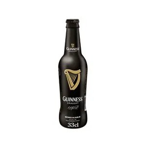 GUINNESS DRAUGHT Cerveza negra botella 33 cl.