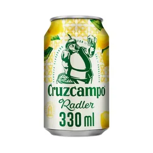 CRUZCAMPO Cerveza tipo Radler (con un toque de limón) lata de 33 cl.