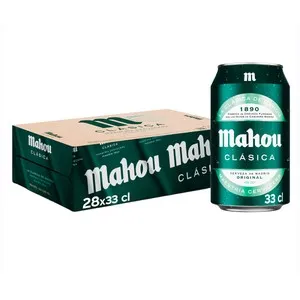 MAHOU CLASICA Cervezas pack de 28 latas de 33 cl.