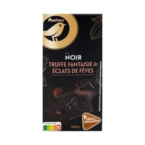 PRODUCTO ALCAMPO Collection Chocolate negro relleno con trufa y trozos de cacao 150 g.