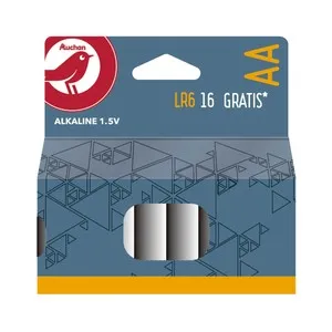 Pack de 16 pilas alcalinas AA, LR06, 1,5V, ENERGIZER.