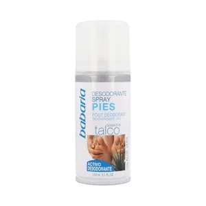 BABARIA Desodorante en spray para pies, sensación talco, 150 ml.
