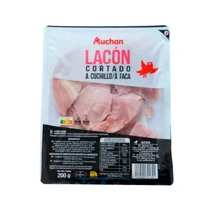 AUCHAN Lacón cocido cortado a cuchillo