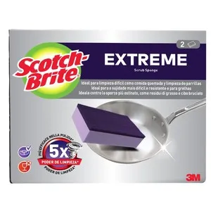 SCOTCH-BRITE Extreme Estropajo de fibra 2 veces más eficaz 2 uds.