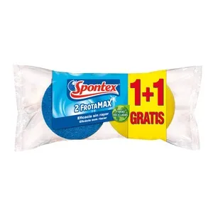 SPONTEX Estropajos de fibra con esponja especial salvauña SPONTEX 2 FROTAMAX 2uds.