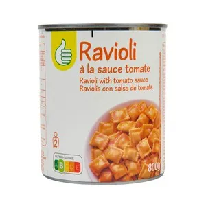 PRODUCTO ALCAMPO Raviolis con tomate en lata 800gr