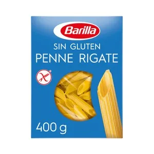 BARILLA Pasta Penne Rigate (Macarrones) sin gluten BARILLA 400 g.