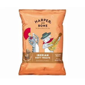 HARPER&BONE Snacks para perros y gatos de pollo y pavo 90 gr.