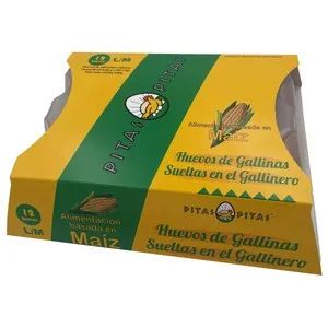 PITAS Huevos de gallinas sueltas en el gallinero clase L / M y categoria A 12 uds.