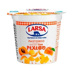 LARSA Yogur natural con melocotón 125 g.
