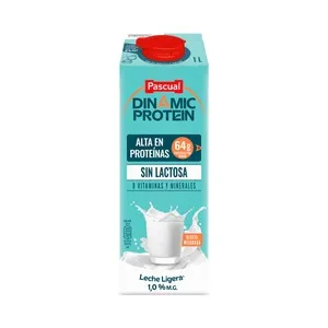 PASCUAL Leche sin lactosa enriquecida con proteínas y 8 vitaminas y minerales 1 l.