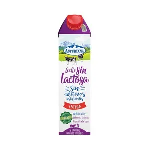 CENTRAL LECHERA ASTURIANA Leche de vaca entera y sin lactosa, de origen española 1 l.
