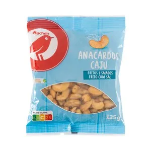 PRODUCTO ALCAMPO Anacardos fritos y salados 125 g.