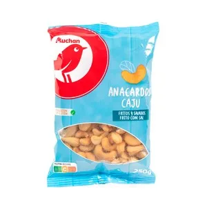 PRODUCTO ALCAMPO Anacardos fritos y salados 250 g.