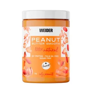WEIDER Crema de cacahuete suave 26% proteína 1 kg.