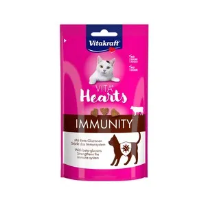 VITA HEARTS Snack de gato inmune con sabor a ternera 40gr