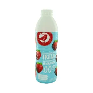 AUCHAN Yogur líquido desnatado sin azúcares añadidos con sabor a fresa 1 l Producto Alcampo.