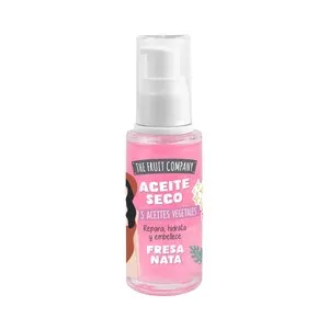THE FRUIT COMPANY Aceite seco con 5 aceites vegetales (repara, hidrata y embellece), aroma a fresa y nata 40 ml.