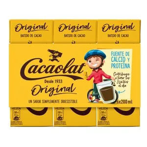 CACAOLAT Batido de chocolate CACAOLAT Original 6 x 200 ml.