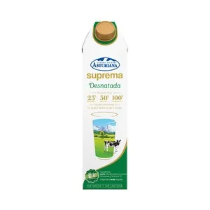 CENTRAL LECHERA ASTURIANA Leche desnatada ultrafiltrada y sin lactosa Suprema 1 l.