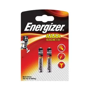 Pack de 2 pilas alcalinas AAAA, LR61, 1,5V, ENERGIZER.