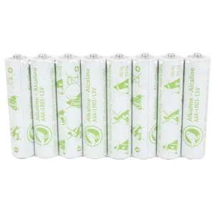Pack de 8 pilas alcalinas AAA, LR03, 1,5V, PRODUCTO ECONÓMICO ALCAMPO.