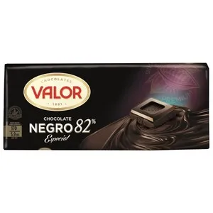 VALOR Chocolate negro 82% cacao especial 170 g.