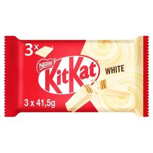 KIT KAT Barritas de galleta cubiertas de chocolate blanco 3 uds. 41,5 g.