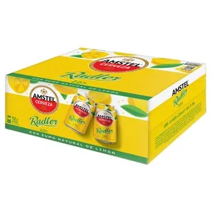AMSTEL RADLER Cerveza con zumo natural de limón pack 12 uds. x 33 cl.